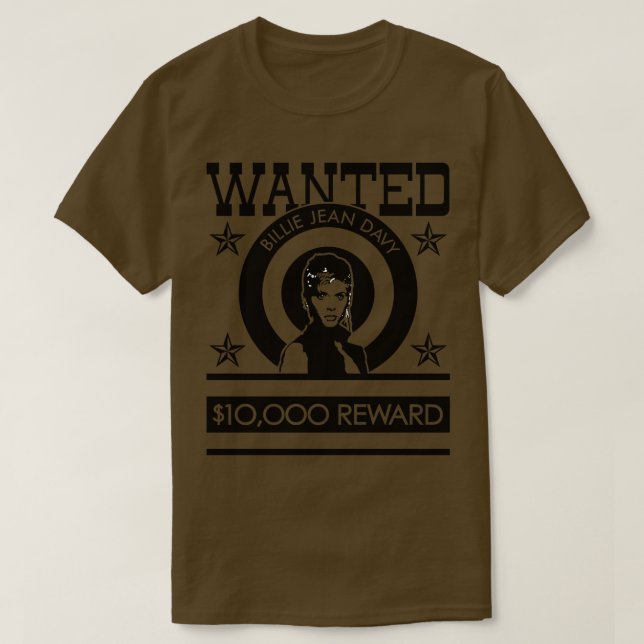 WANTED Billie Jean Davy T-Shirt (Design Front)