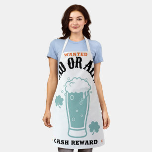 Wanted Dead or Alive cash reward Apron