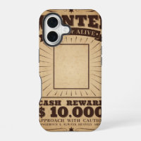 Wanted Dead or Alive iPhone 16 Case