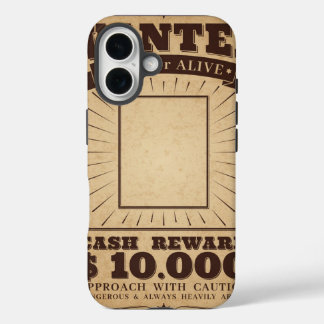 Wanted Dead or Alive iPhone 16 Case