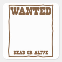 WANTED dead or Alive poster
