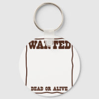 WANTED dead or Alive poster with blank background