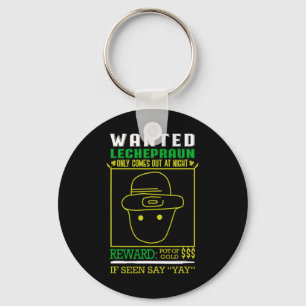 Wanted Leprechaun Gold Reward - Pot Of Gold Keychain