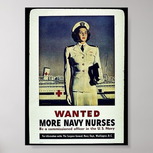 Wanted More Navy Nurses Poster (Front)