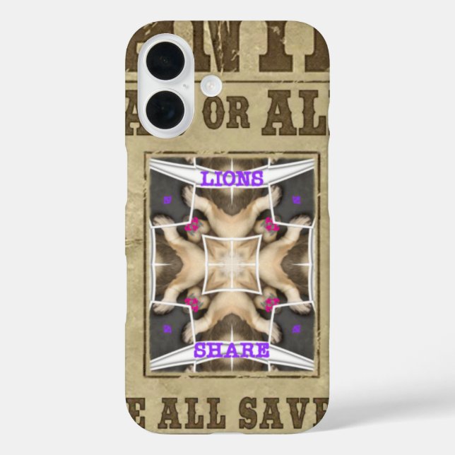 Wanted Peace Case-Mate iPhone Case (Back)