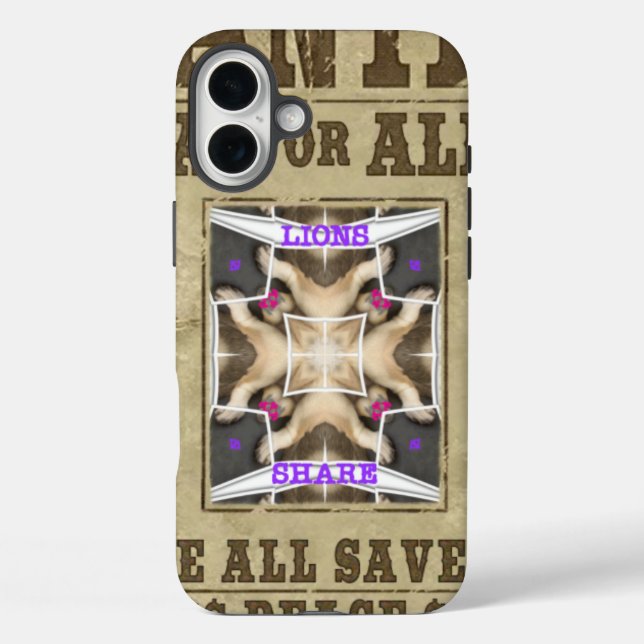Wanted Peace Case-Mate iPhone Case (Back)
