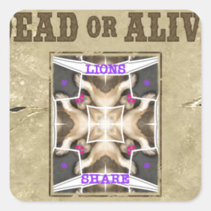 Wanted Peace, Love and Inspiration: Spread Harmony Square Sticker