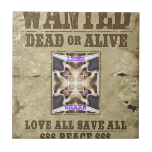 Wanted Peace, Love and Inspiration: Spread Harmony Tile