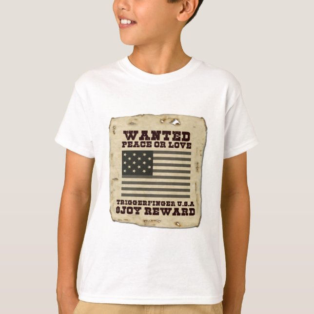 Wanted Peace T-Shirt (Front)