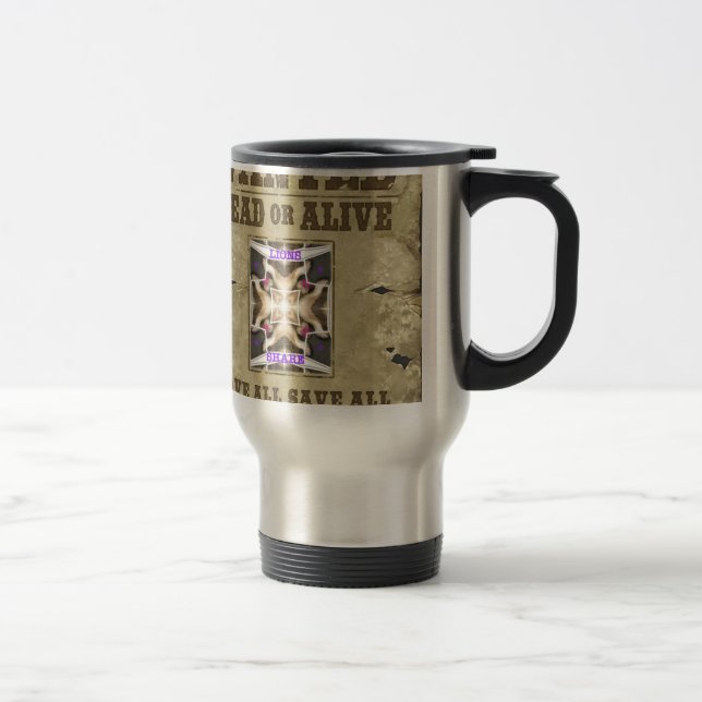 Wanted Peace Travel Mug (Right)