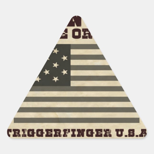 Wanted Peace Triangle Sticker (Front)