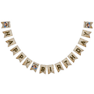 WANTED! Pirates birthday party Bunting Flags