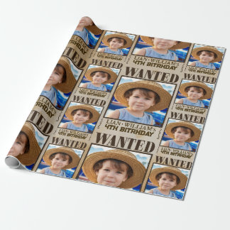 WANTED! Pirates birthday party Wrapping Paper