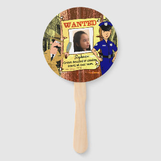 Wanted Poster Customizable Photo Hand Fan