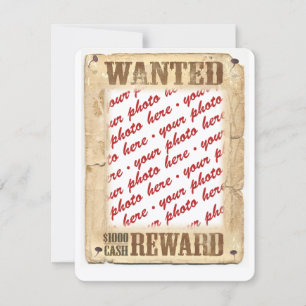 WANTED Poster Photo Frame