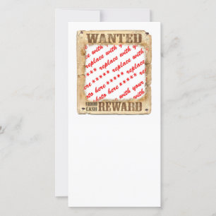 WANTED Poster Photo Frame