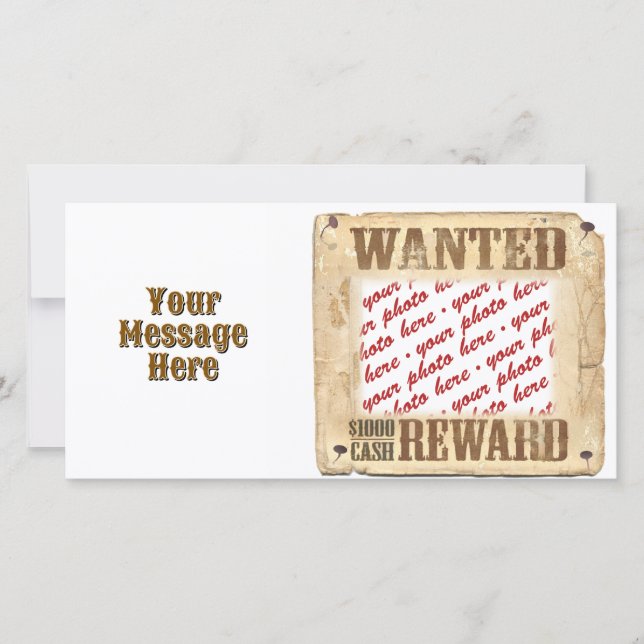 WANTED Poster Photo Frame (Front)