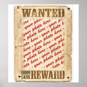 WANTED Poster Photo Frame