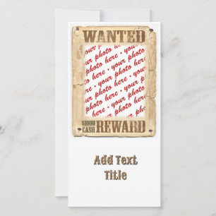 WANTED Poster Photo Frame