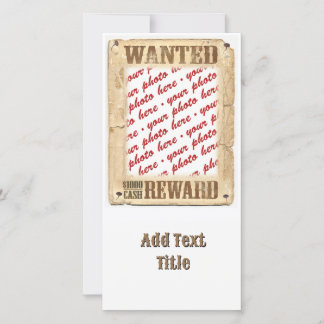 WANTED Poster Photo Frame