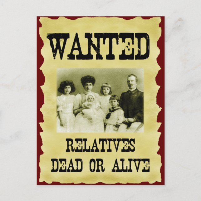 Wanted Poster Postcard (Front)