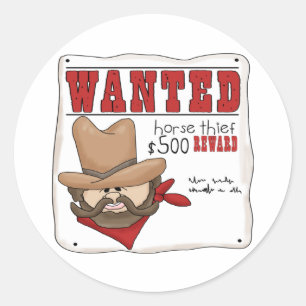Wanted Poster Stickers