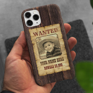 Wanted Poster   Vintage Wild West Photo Template C iPhone 13 Pro Max Case