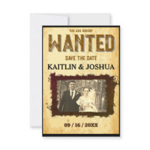 Wanted Poster 💍 Western Theme Wedding Photo