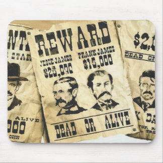 WANTED POSTERS  MOUSE PAD
