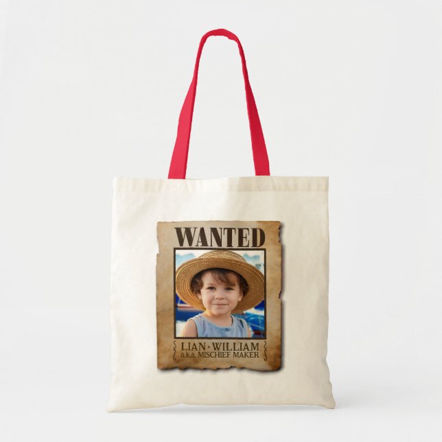 WANTED! Tote for Parents of Adventurous Kids! Bag (Front)