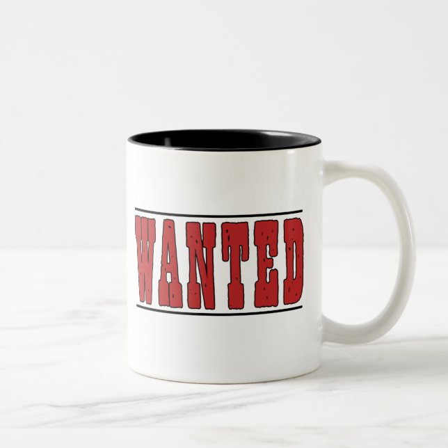 Wanted Two-Tone Coffee Mug (Right)
