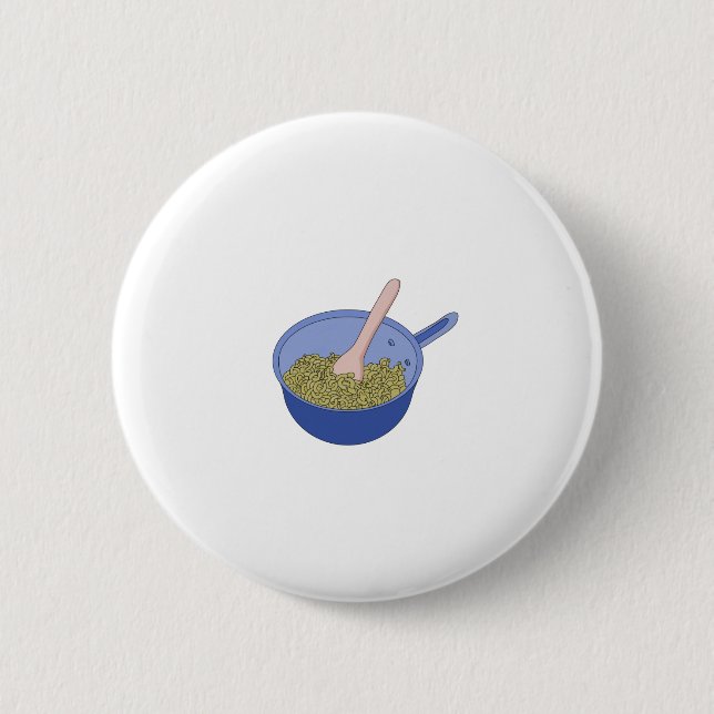 WAP Macaroni in a Pot 2 Inch Round Button (Front)