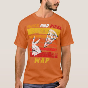 WAP  Wings And Pizza Funny Vintage  T-Shirt