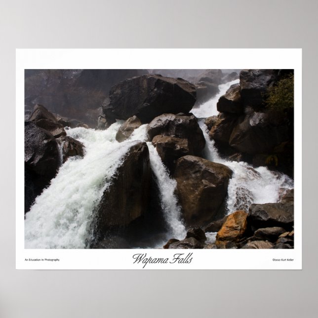 Wapama Falls Prints Postcard (Front)