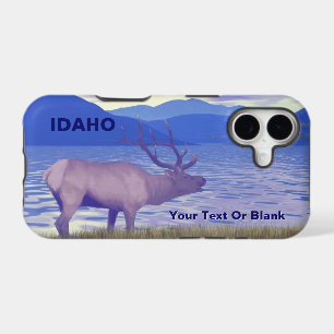 Wapiti (Élan) au bord du lac