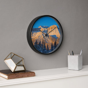 Waputik Range in Canadian Rocky Mountains Clock