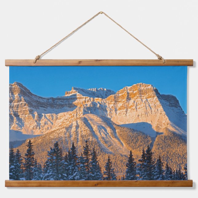 Waputik Range in Canadian Rocky Mountains Hanging Tapestry (Front)