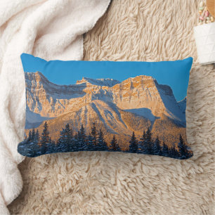 Waputik Range in Canadian Rocky Mountains Lumbar Pillow