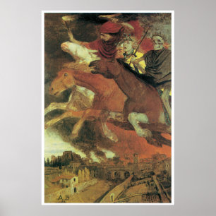 War 1896 by Arnold Bocklin Poster