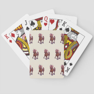 War Admiral loses to Seabiscuit in Classic Race Playing Cards