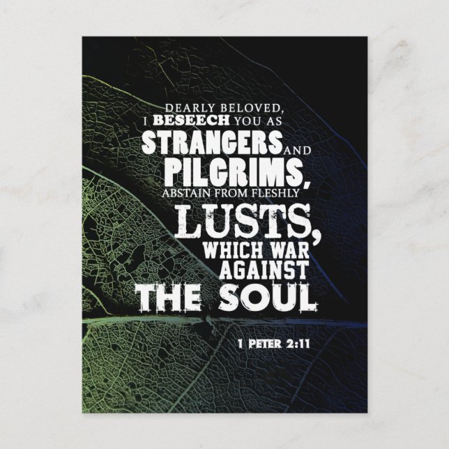 War against the soul postcard (Front)