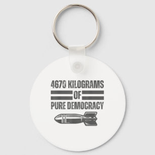 War America Reality 4670 Kg Pure Democracy  Keychain
