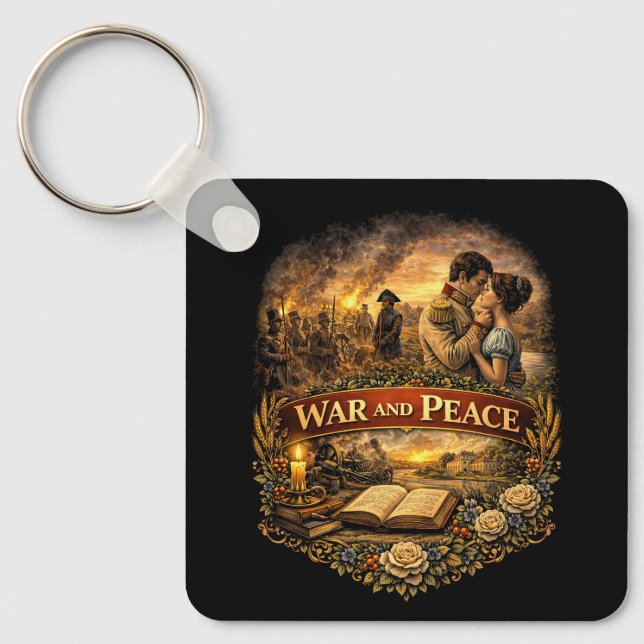 War and Peace Keychain (Front)