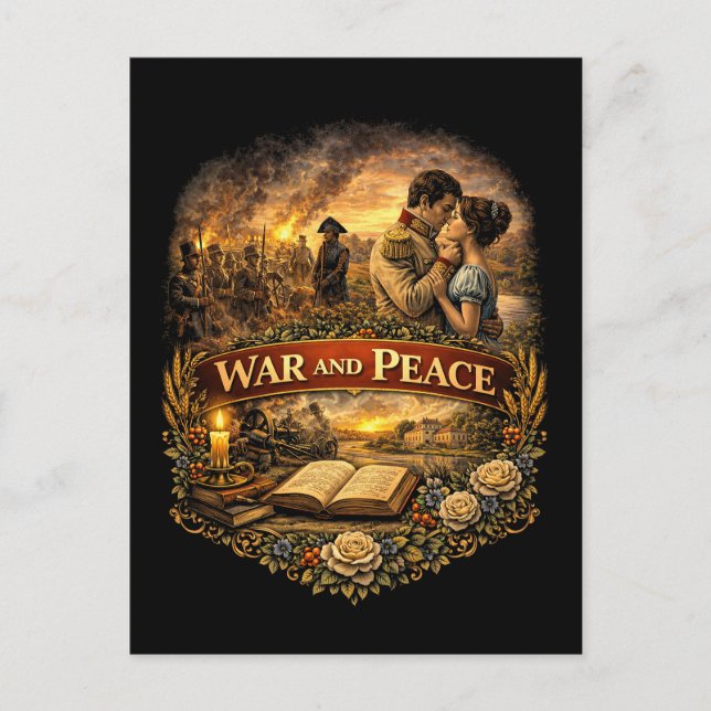 War and Peace Postcard (Front)