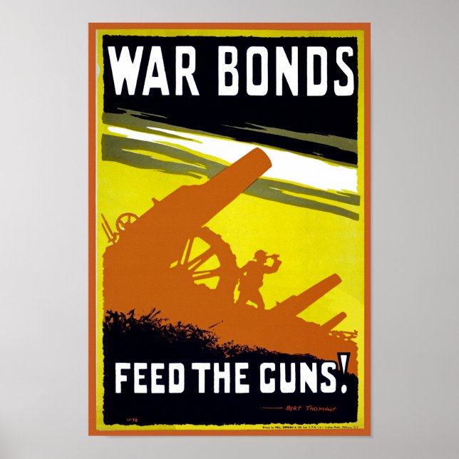 War Bonds ~ Feed The Guns Poster (Front)