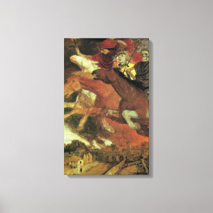 War by Arnold Bocklin, Vintage Symbolism Fine Art Canvas Print