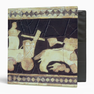 War chariot pulled by two horses, 2800-2300 BC Binder