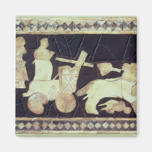 War chariot pulled by two horses, 2800-2300 BC Magnet