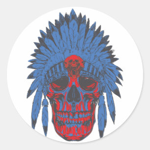 War Chief II Classic Round Sticker