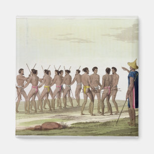 War Dance of the Caroline Islanders, plate 22 from Magnet